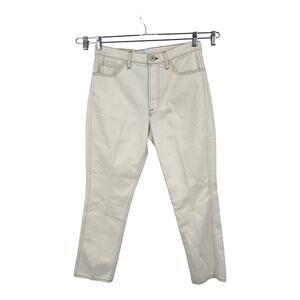 Frame Denim jeans Le Slouch low rise straight leg cream size 30